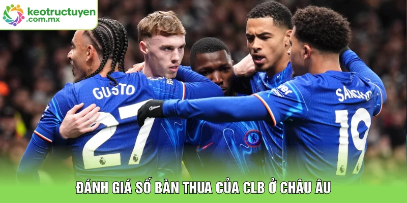 Đánh giá số bàn thua của CLB ở châu Âu