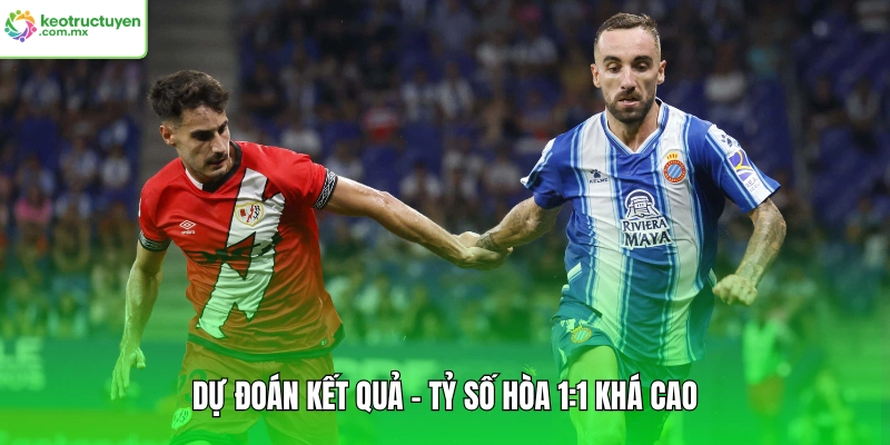 Dự đoán kết quả - Tỷ số hòa 1:1 khá cao